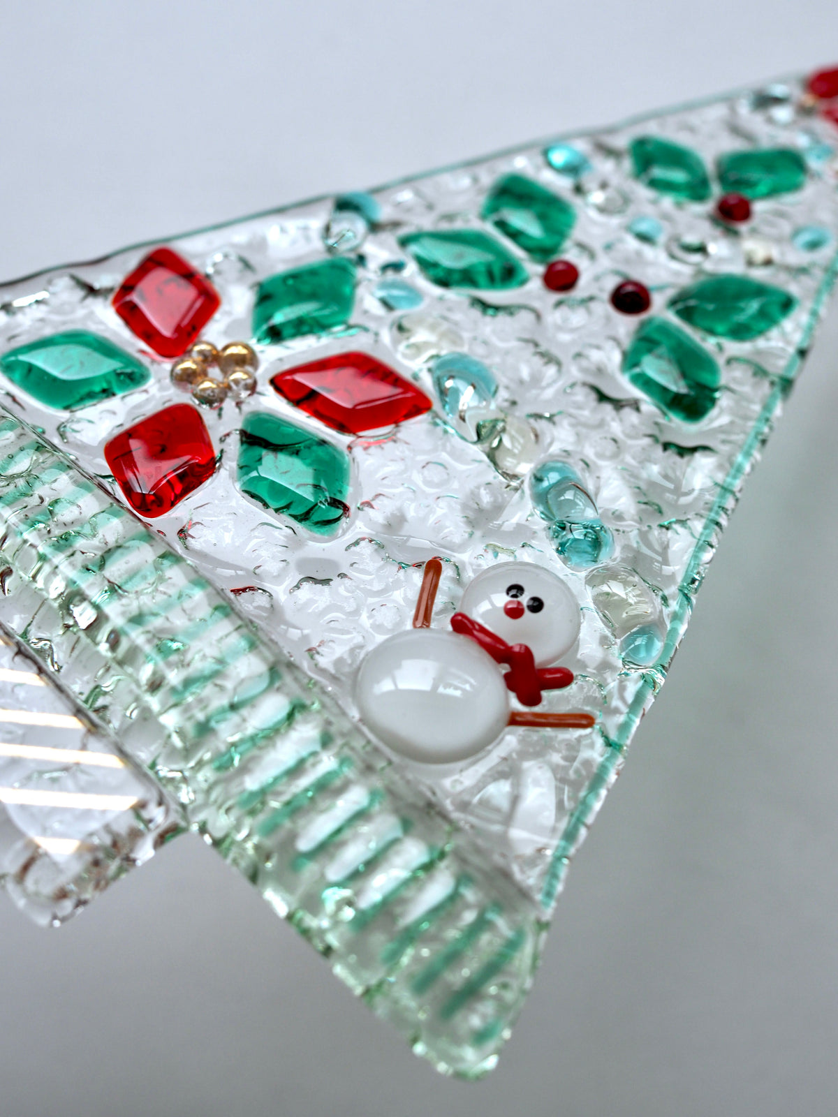 ガラスのクリスマスツリー作り