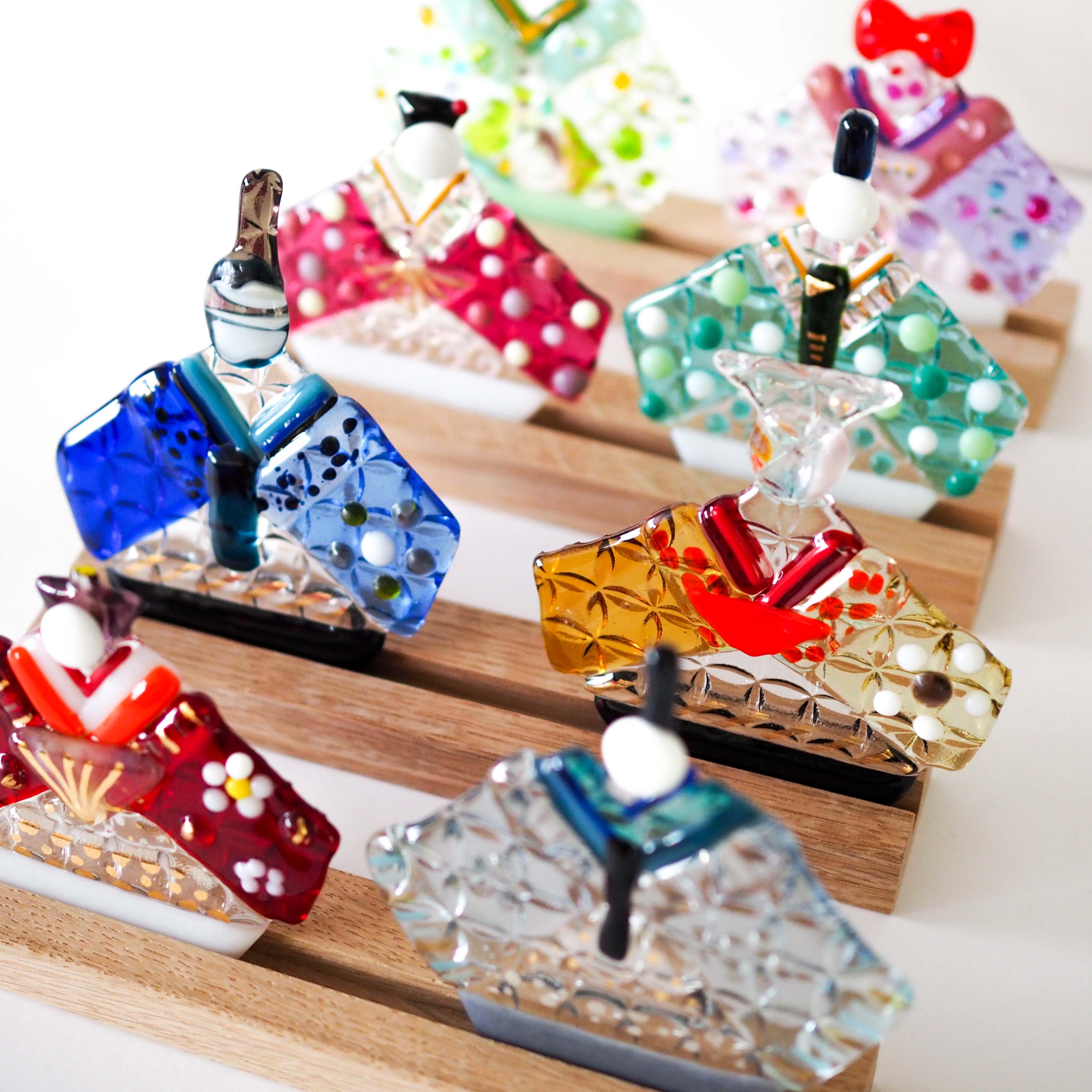 ガラスのお雛様/兜・鯉のぼり作り