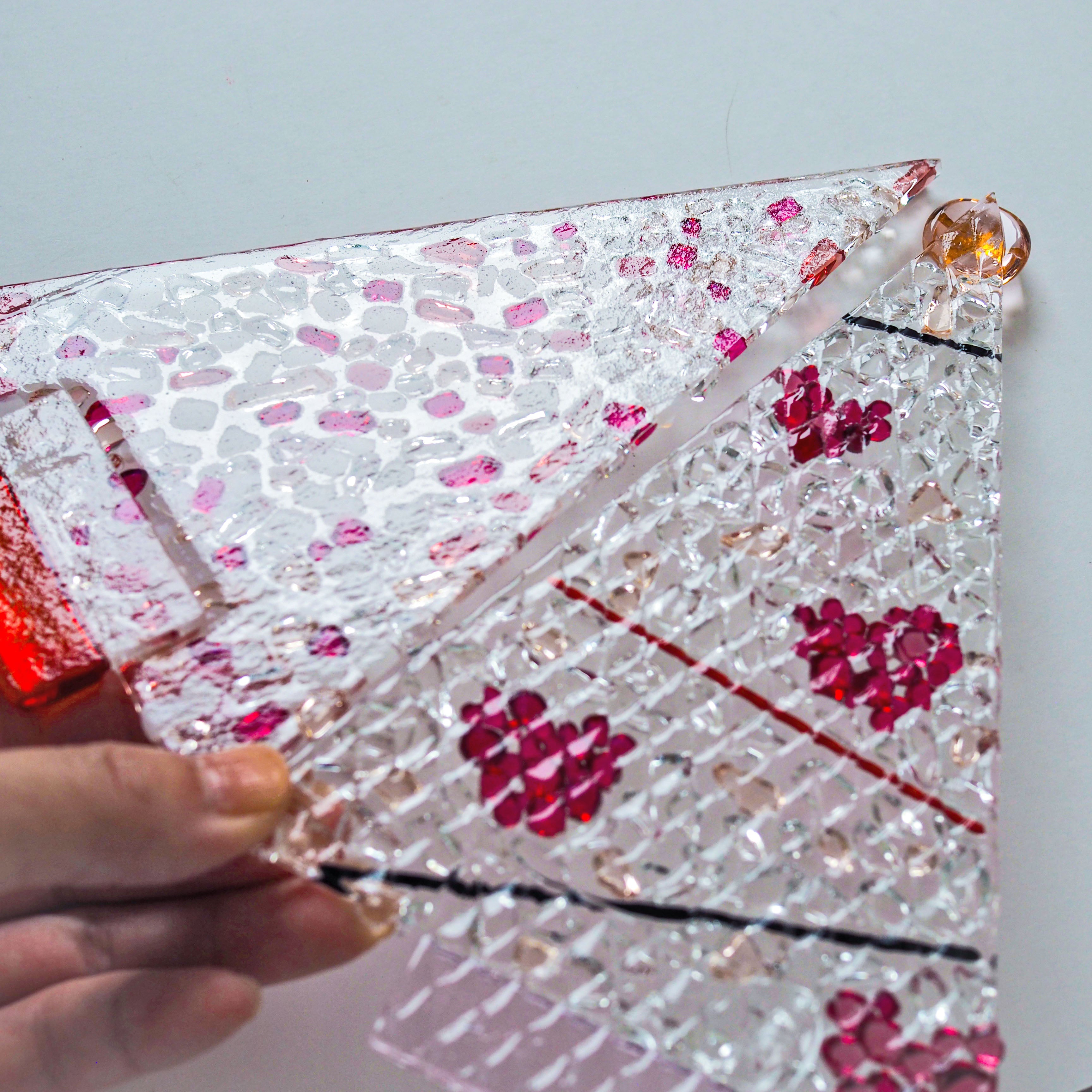 ガラスのクリスマスツリー作り