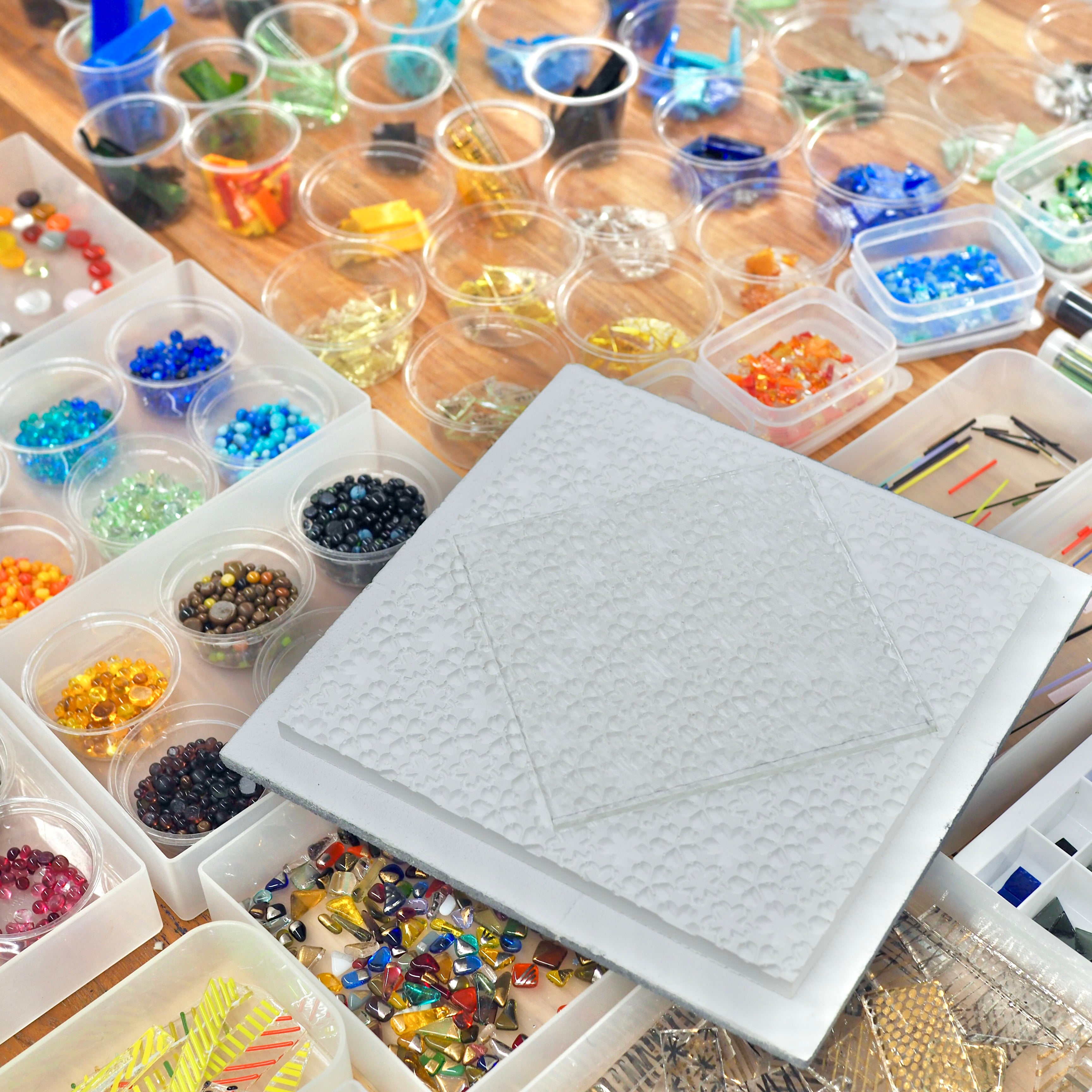 桜模様のガラス物作り体験[TCS日本橋]